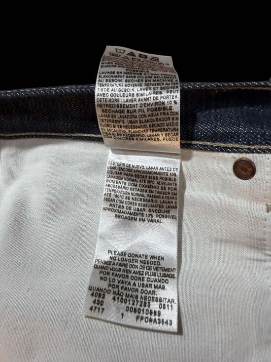 NWT Levi’s 501 Button Fly Straight Jeans W42x30 Oversized Boyfriend Fit - Picture 6 of 14